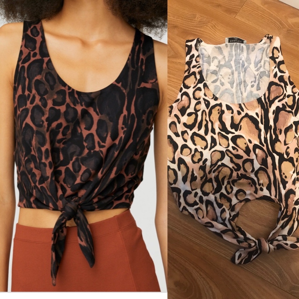 Babaton Jeronimo top sz xxs in leopard